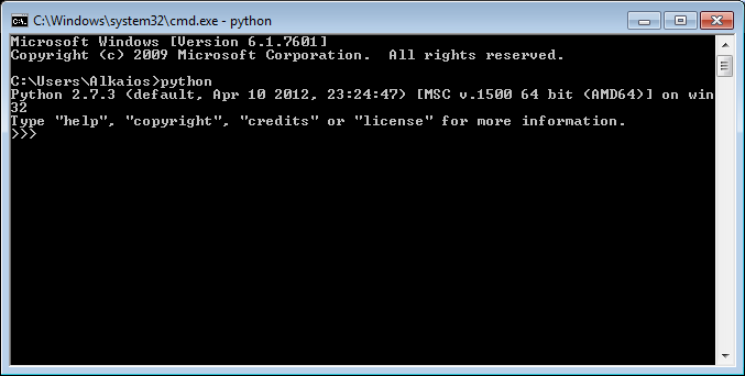 Οδηγός εγκατάστασης Python 2.7
